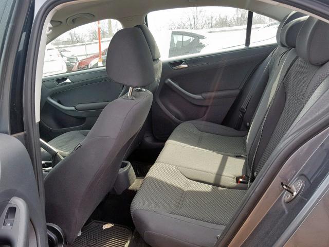 3VW2K7AJ3BM365501 - 2011 VOLKSWAGEN JETTA BASE Գրաֆիտ լուսանկար 6