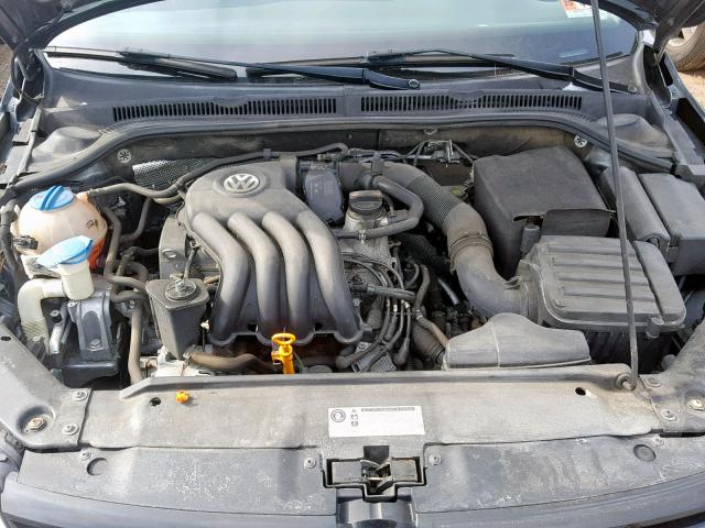 3VW2K7AJ3BM365501 - 2011 VOLKSWAGEN JETTA BASE Գրաֆիտ լուսանկար 7