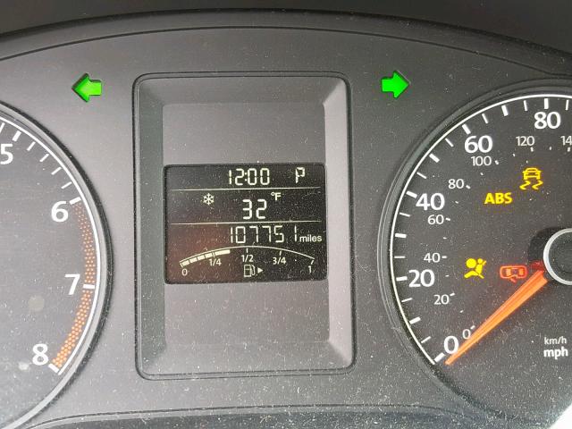 3VW2K7AJ3BM365501 - 2011 VOLKSWAGEN JETTA BASE Գրաֆիտ լուսանկար 8