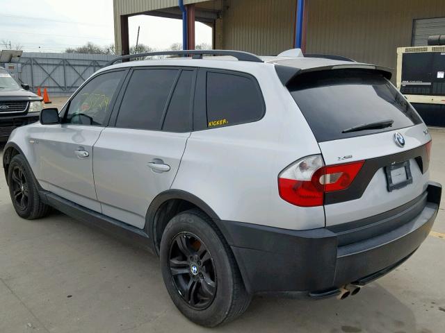 WBXPA934X5WD06146 - 2005 BMW X3 3.0I GRAY photo 3