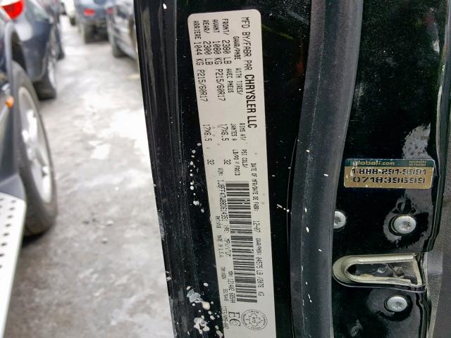 1J8FF47W88D614351 - 2008 JEEP COMPASS SP Қара фото 10