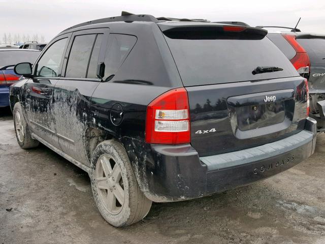 1J8FF47W88D614351 - 2008 JEEP COMPASS SP Қара фото 3