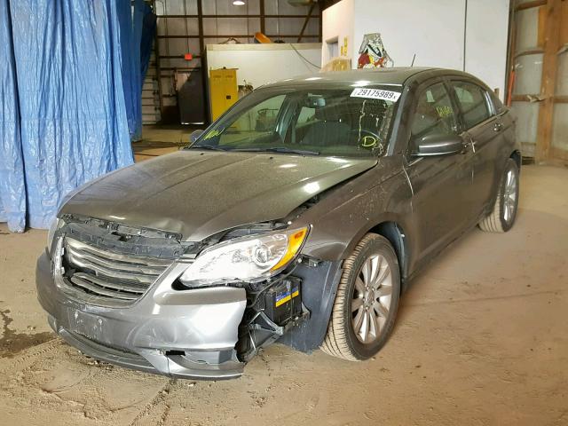 1C3CCBBB8DN580495 - 2013 CHRYSLER 200 TOURIN GRAY photo 2