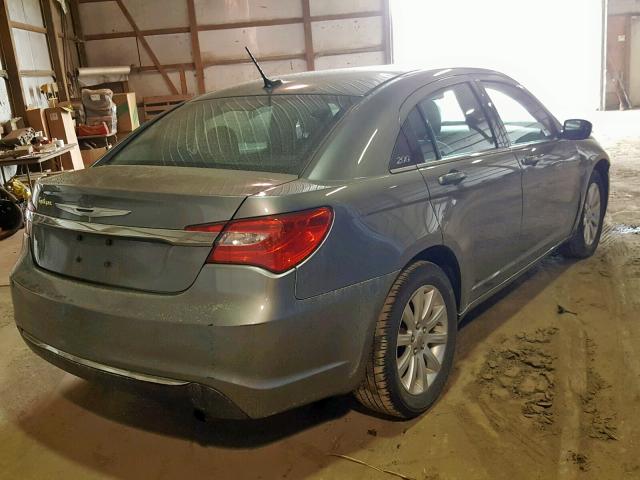 1C3CCBBB8DN580495 - 2013 CHRYSLER 200 TOURIN GRAY photo 4