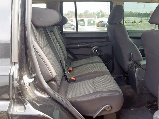 1J4RH4GK4AC140979 - 2010 JEEP COMMANDER BLACK photo 6