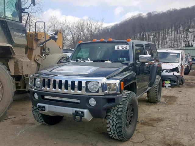 5GTEN13E598143246 - 2009 HUMMER H3 BLACK photo 2