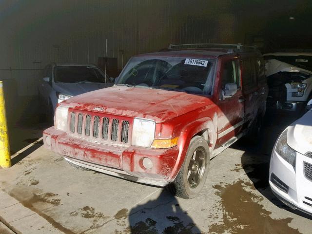 1J8HG48NX6C132964 - 2006 JEEP COMMANDER ბურგუნდია ფოტო 2