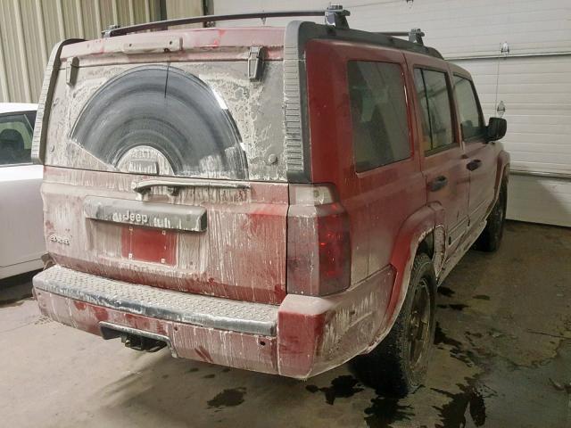 1J8HG48NX6C132964 - 2006 JEEP COMMANDER ბურგუნდია ფოტო 4