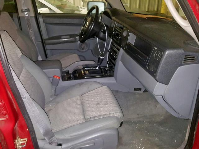 1J8HG48NX6C132964 - 2006 JEEP COMMANDER ბურგუნდია ფოტო 5