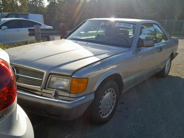 WDBCA45E6KA473600 - 1989 MERCEDES-BENZ 560 SEC GOLD photo 2