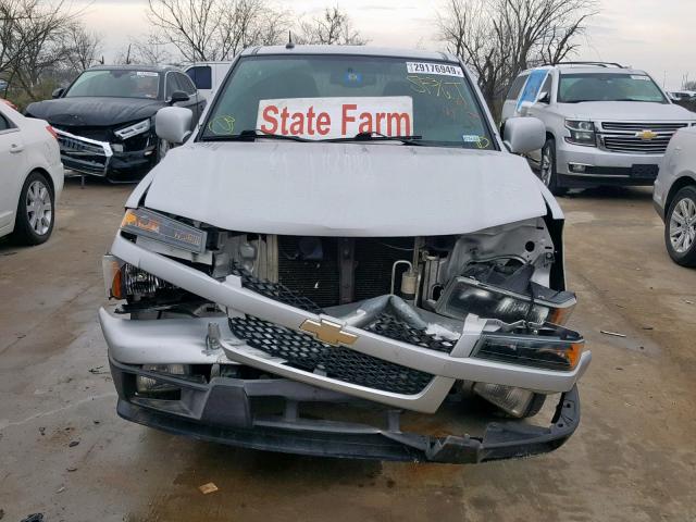 1GCDSCF98C8106897 - 2012 CHEVROLET COLORADO L SILVER photo 9