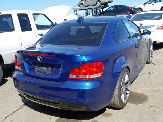 WBAUC735X9VK80127 - 2009 BMW 135 I BLUE photo 4