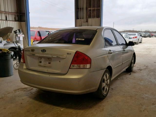 KNAFE121185495683 - 2008 KIA SPECTRA EX SILVER photo 4