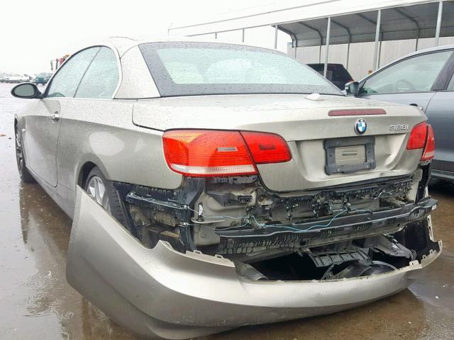 WBAWR33528P153780 - 2008 BMW 328 I SULE GOLD photo 3