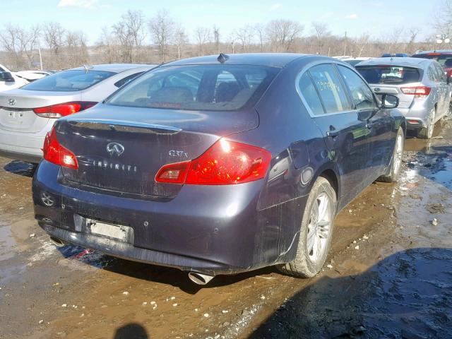 JN1CV6AR9AM254026 - 2010 INFINITI G37 GRAY photo 4