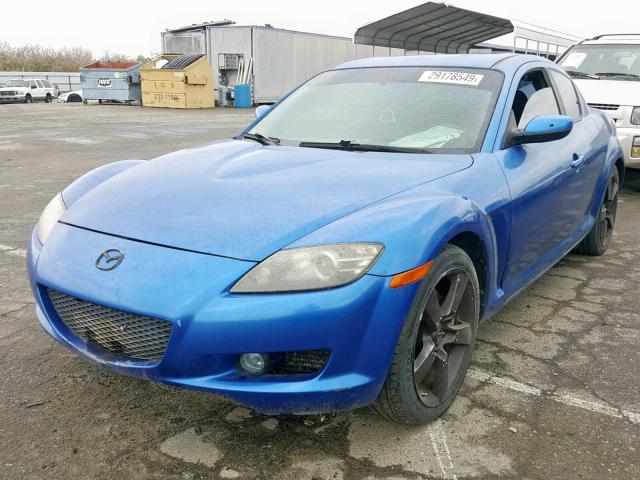 JM1FE17N450159484 - 2005 MAZDA RX8 BLUE photo 2