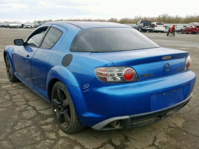 JM1FE17N450159484 - 2005 MAZDA RX8 BLUE photo 3