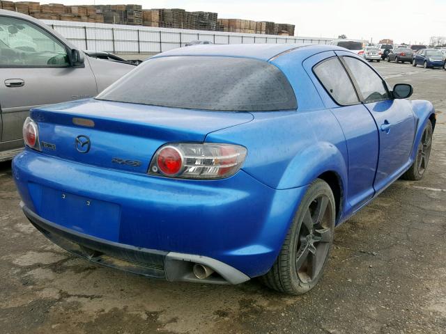 JM1FE17N450159484 - 2005 MAZDA RX8 BLUE photo 4