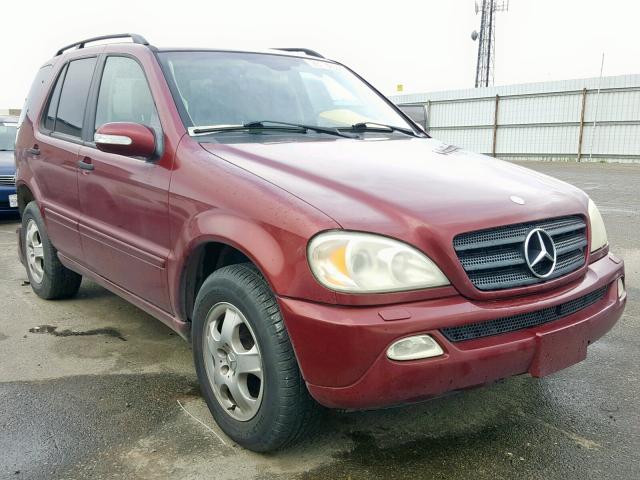 4JGAB57E94A498384 - 2004 MERCEDES-BENZ ML 350 RED photo 1