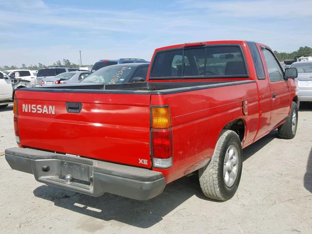 1N6SD16S2TC363248 - 1996 NISSAN TRUCK KING RED photo 4