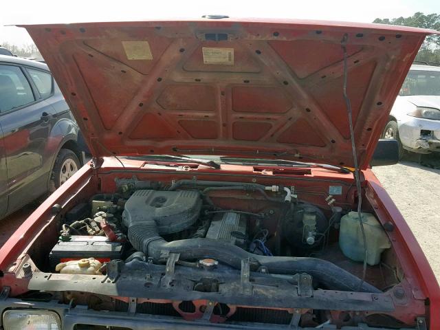 1N6SD16S2TC363248 - 1996 NISSAN TRUCK KING RED photo 7