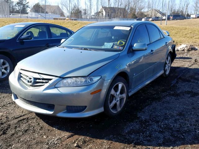 1YVHP80DX55M29845 - 2005 MAZDA 6 S SILVER photo 2