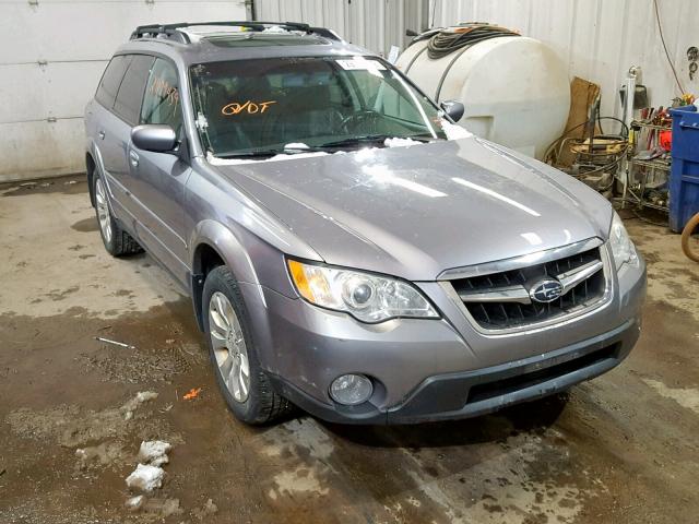 4S4BP66C097338345 - 2009 SUBARU OUTBACK BLUE photo 1