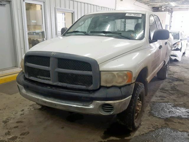 3D7KU28D83G721205 - 2003 DODGE RAM 2500 S WHITE photo 2