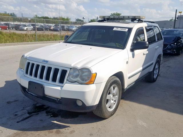 1J8HR48M68C523145 - 2008 JEEP GRAND CHER WHITE photo 2