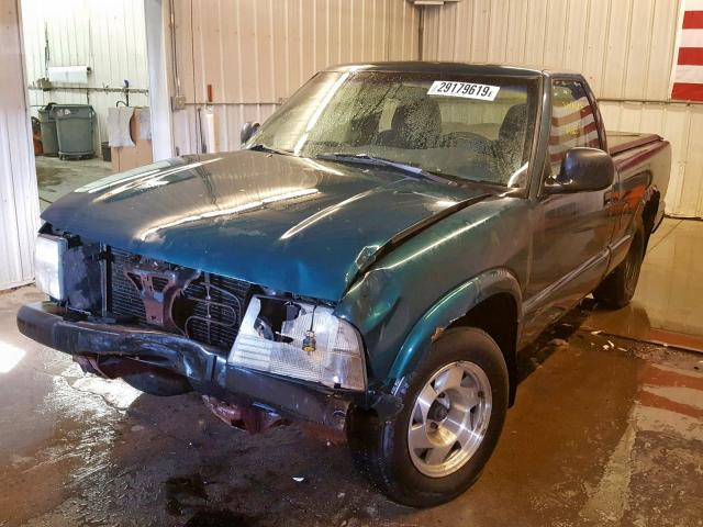 1GTCS1446W8503648 - 1998 GMC SONOMA GREEN photo 2