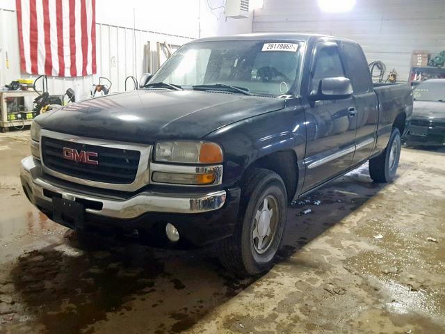 1GTEK19T74E340600 - 2004 GMC NEW SIERRA BLACK photo 2