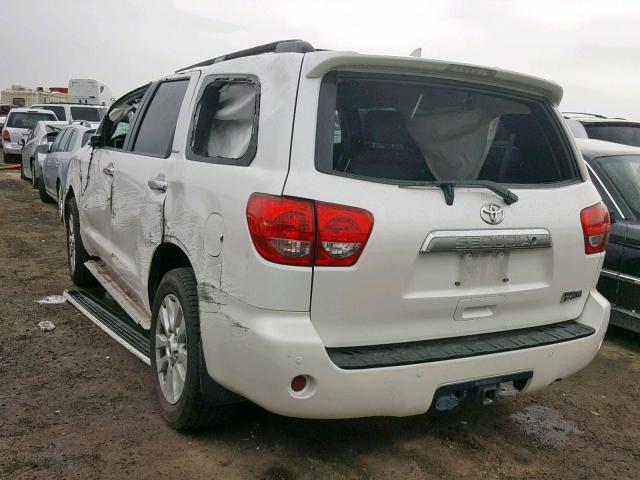 5TDYY5G17ES053922 - 2014 TOYOTA SEQUOIA PL WHITE photo 3