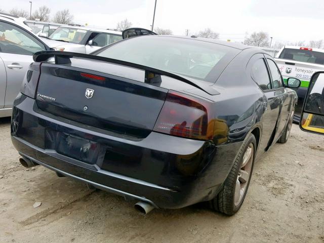 2B3KA73W17H730862 - 2007 DODGE CHARGER SR BLACK photo 4