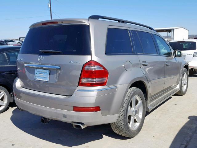 4JGBF71E37A185445 - 2007 MERCEDES-BENZ GL 450 4MA GRAY photo 4