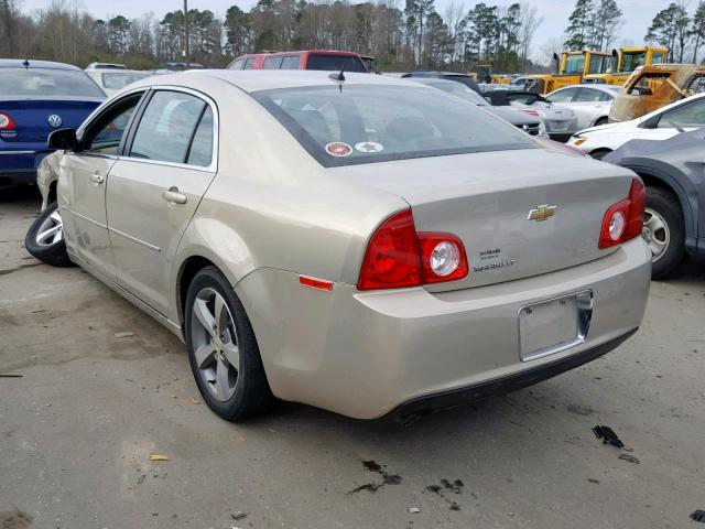 1G1ZC5E12BF314366 - 2011 CHEVROLET MALIBU 1LT 金色 照片 3