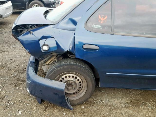 1G1JF524427283280 - 2002 CHEVROLET CAVALIER L BLUE photo 9