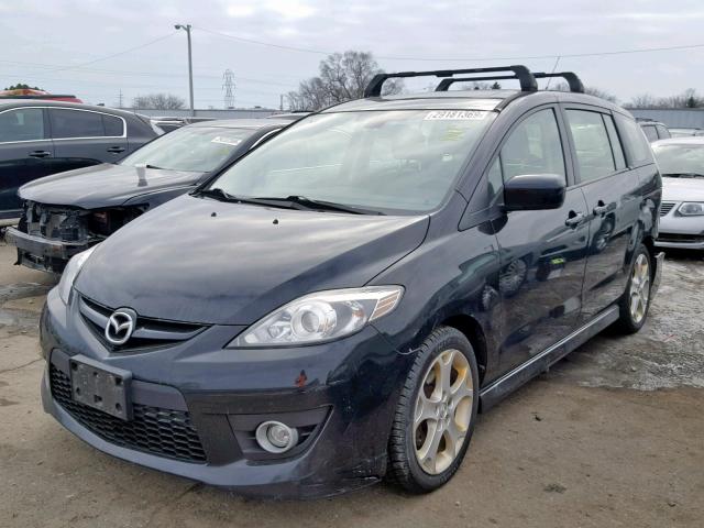 JM1CR2W33A0367105 - 2010 MAZDA 5 BLACK photo 2