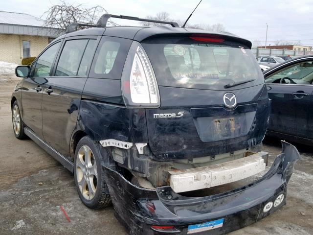 JM1CR2W33A0367105 - 2010 MAZDA 5 BLACK photo 3