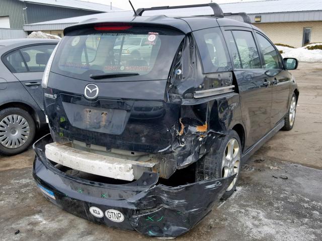 JM1CR2W33A0367105 - 2010 MAZDA 5 BLACK photo 4