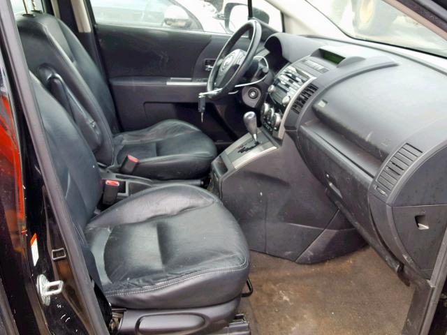 JM1CR2W33A0367105 - 2010 MAZDA 5 BLACK photo 5