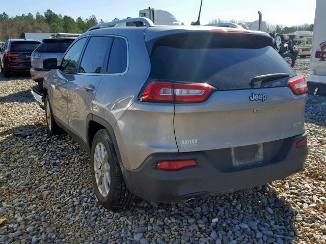 1C4PJLCB0JD537407 - 2018 JEEP CHEROKEE L SILVER photo 3