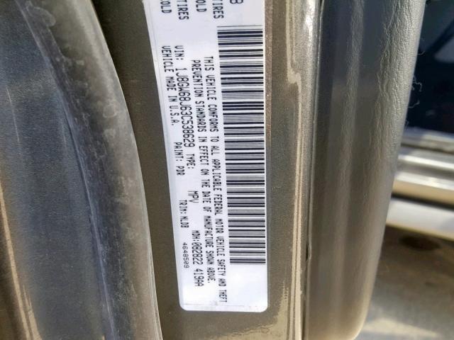 1J8GW68J63C538629 - 2003 JEEP GRAND CHER GRAY photo 10