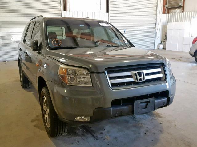 5FNYF28338B027105 - 2008 HONDA PILOT SE GRAY photo 1