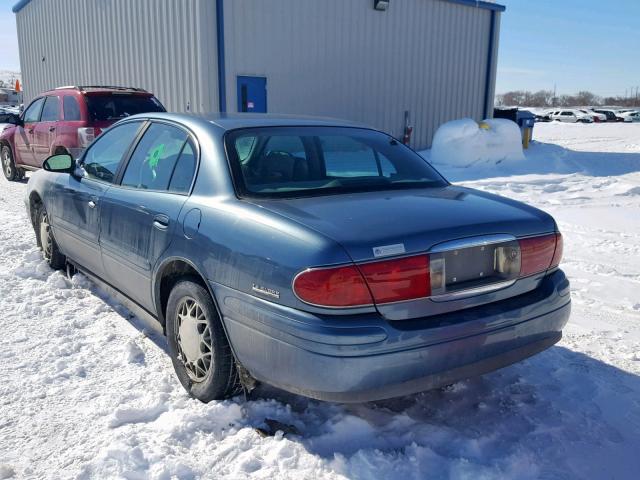 1G4HR54K21U185093 - 2001 BUICK LESABRE LI BLUE photo 3