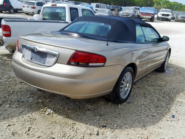 1C3EL55R44N414980 - 2004 CHRYSLER SEBRING LX GOLD photo 4