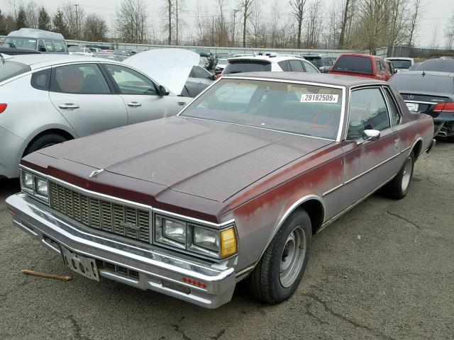 1N47G9C138627 - 1979 CHEVROLET CAPRICE TWO TONE photo 2