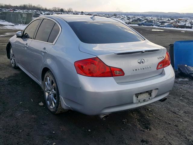 JNKCV61F79M360598 - 2009 INFINITI G37 SILVER photo 3