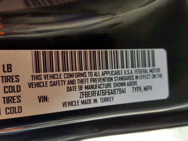 ZFBERFAT6F6A87941 - 2015 RAM PROMASTER Qara foto 10