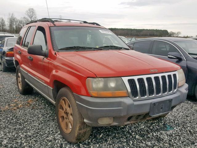 1J4GW48N91C580590 - 2001 JEEP GRAND CHER RED photo 1