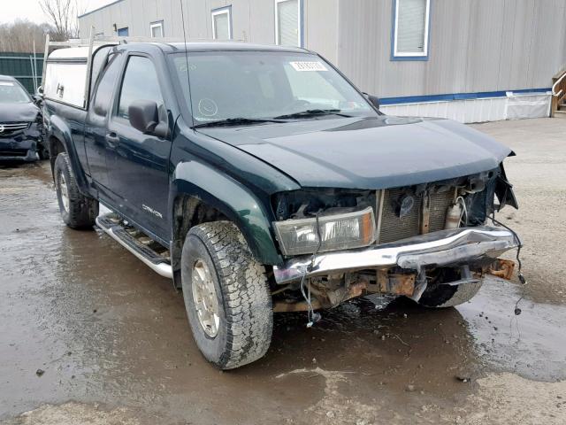 1GTDT196958217187 - 2005 GMC CANYON GREEN photo 1